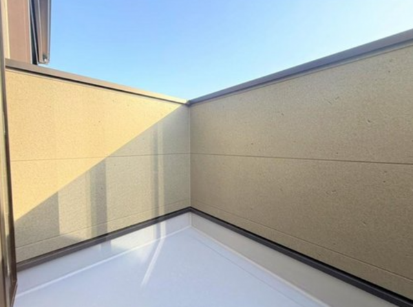 神戸市垂水区舞子台、新築一戸建てのバルコニー画像です
