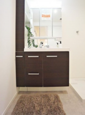 神戸市垂水区星陵台、新築一戸建ての洗面画像です