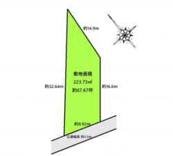 神戸市垂水区西舞子、土地の間取り画像です