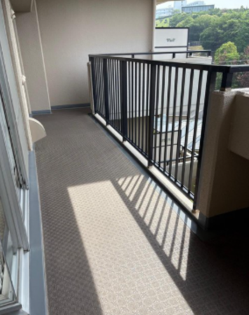 神戸市垂水区美山台、マンションのバルコニー画像です