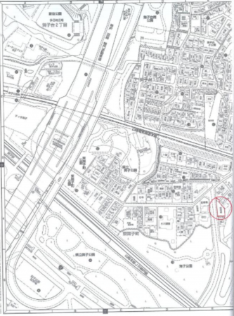 神戸市垂水区東舞子町、土地の地図画像です