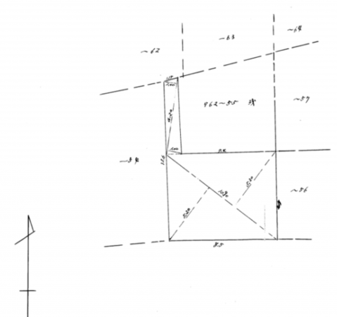 神戸市垂水区東垂水町、土地の間取り画像です