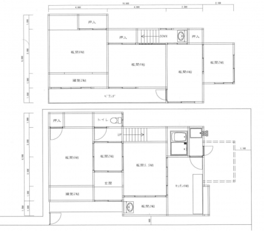 神戸市垂水区宮本町、中古一戸建ての間取り画像です