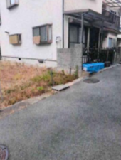 神戸市垂水区東垂水、土地の前面道路を含む現地写真画像です