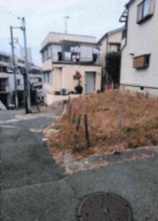 神戸市垂水区東垂水、土地の前面道路を含む現地写真画像です