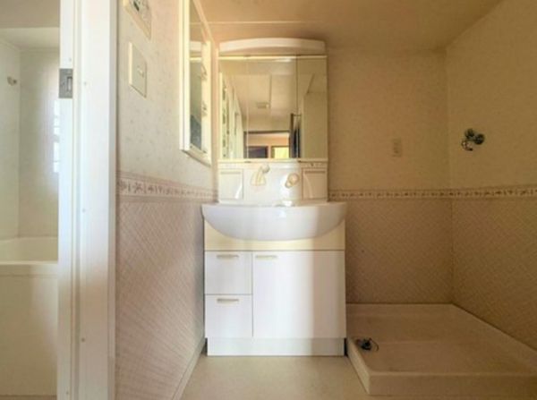 神戸市垂水区王居殿、マンションの洗面画像です
