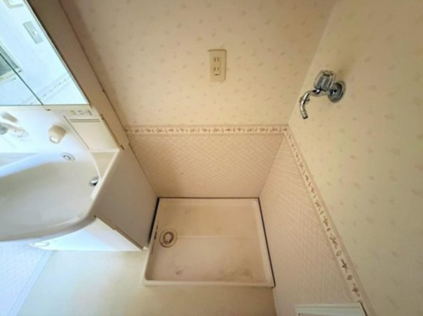 神戸市垂水区王居殿、マンションの洗面画像です