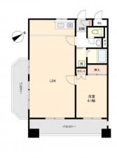 神戸市垂水区向陽、マンションの間取り画像です