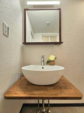 神戸市垂水区霞ケ丘、マンションの洗面画像です