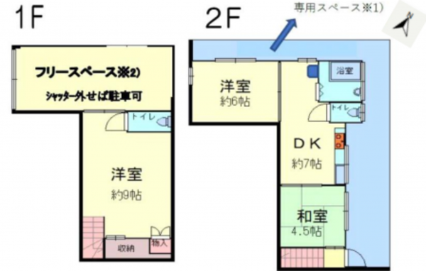 神戸市垂水区山手、収益物件/住宅の間取り画像です