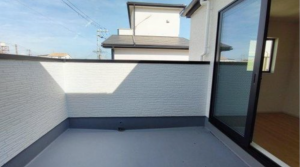 神戸市垂水区星が丘、新築一戸建てのバルコニー画像です