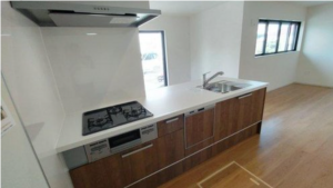 神戸市垂水区星が丘、新築一戸建てのキッチン画像です