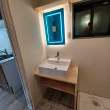 神戸市垂水区福田、中古一戸建ての洗面画像です