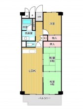 神戸市垂水区狩口台、収益物件/マンションの間取り画像です