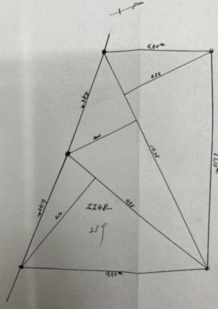 神戸市垂水区星が丘、土地の間取り画像です