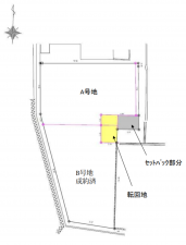 神戸市垂水区仲田、土地の間取り画像です