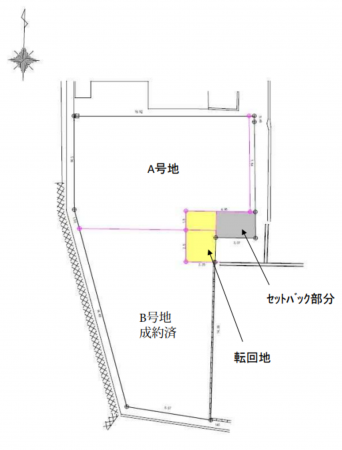 神戸市垂水区仲田、土地の間取り画像です