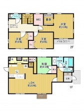神戸市垂水区美山台、中古一戸建ての間取り画像です