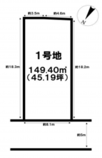 神戸市垂水区野田通、土地の間取り画像です