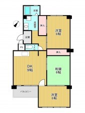 神戸市垂水区塩屋町、マンションの間取り画像です