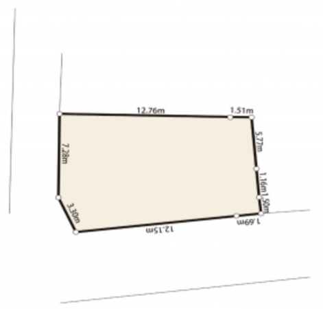 神戸市垂水区西舞子、土地の間取り画像です