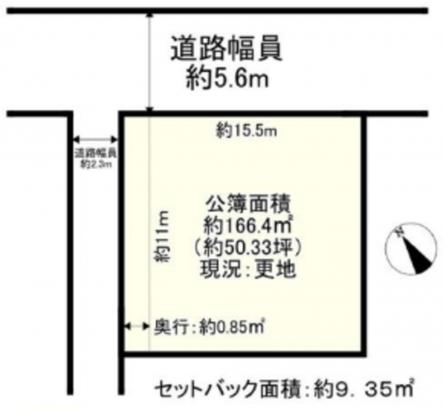 神戸市垂水区旭が丘、土地の間取り画像です
