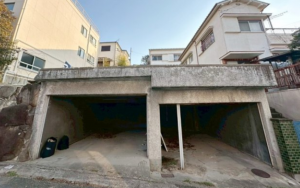 神戸市垂水区舞子坂、新築一戸建ての駐車場画像です