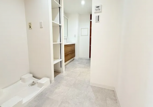 神戸市垂水区星陵台、マンションの洗面画像です