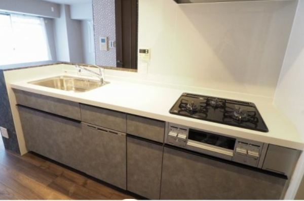 神戸市垂水区星が丘、マンションのキッチン画像です