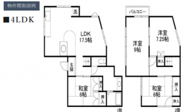 神戸市垂水区星が丘、収益物件/住宅の間取り画像です