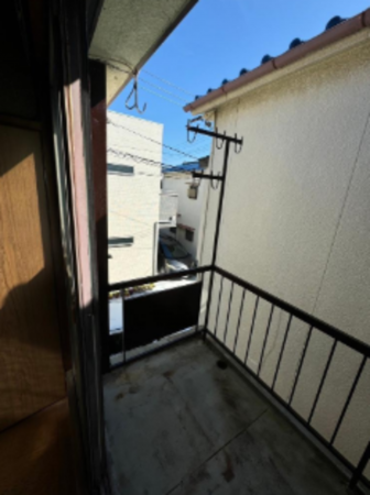 神戸市垂水区中道、収益物件/住宅のバルコニー画像です