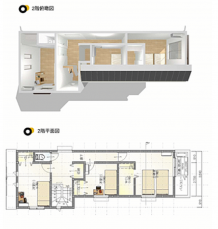 神戸市垂水区山手、新築一戸建ての間取り画像です