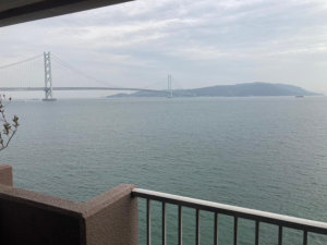 神戸市垂水区狩口台、マンションのバルコニー画像です