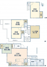 神戸市垂水区山手、中古一戸建ての間取り画像です
