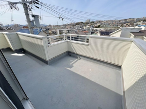 神戸市垂水区山手、中古一戸建てのバルコニー画像です