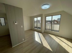 神戸市垂水区乙木、新築一戸建ての居間画像です