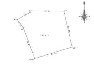 神戸市垂水区王居殿、土地の間取り画像です