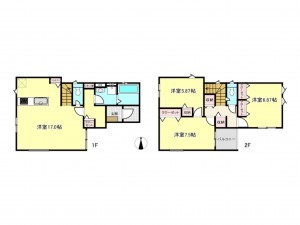神戸市垂水区千代が丘、新築一戸建ての間取り画像です