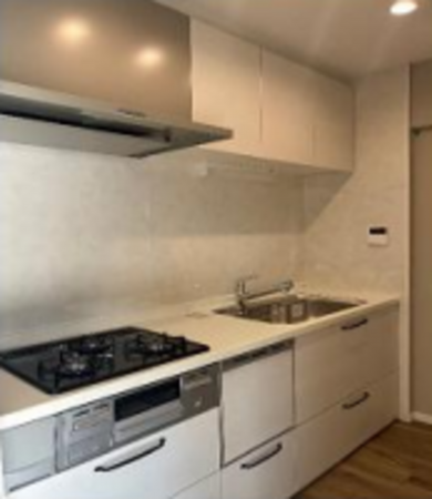 神戸市垂水区美山台、マンションのキッチン画像です