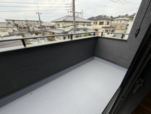 神戸市垂水区狩口台、新築一戸建てのバルコニー画像です