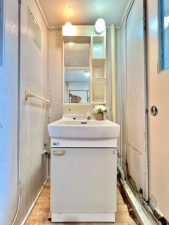 神戸市垂水区上高丸、マンションの洗面画像です