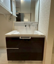 神戸市垂水区塩屋町、新築一戸建ての洗面画像です