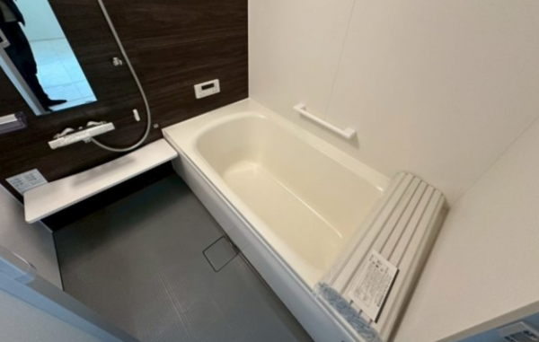 神戸市垂水区塩屋町、新築一戸建ての風呂画像です