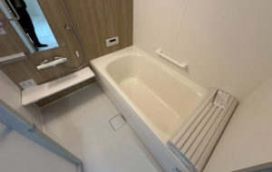 神戸市垂水区塩屋町、新築一戸建ての風呂画像です