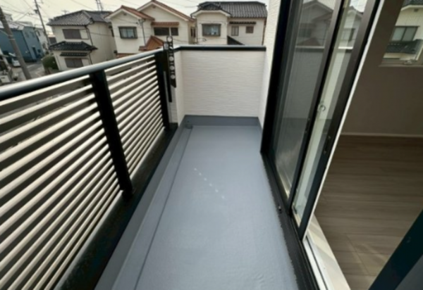 神戸市垂水区塩屋町、新築一戸建てのバルコニー画像です