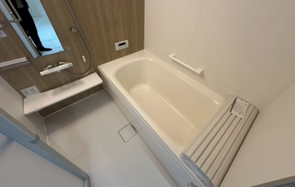 神戸市垂水区塩屋町、新築一戸建ての風呂画像です