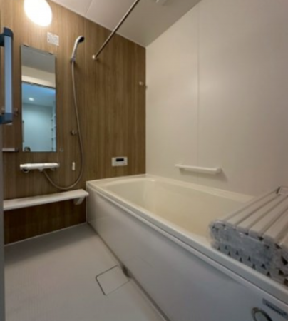 神戸市垂水区塩屋町、新築一戸建ての風呂画像です