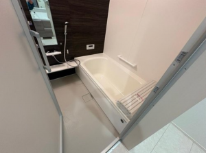 神戸市垂水区塩屋町、新築一戸建ての風呂画像です