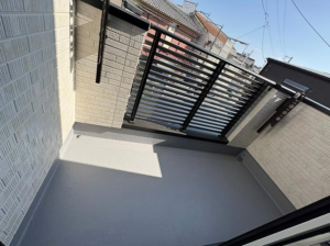 神戸市垂水区塩屋町、新築一戸建てのバルコニー画像です