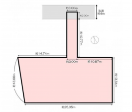 神戸市垂水区霞ケ丘、土地の間取り画像です